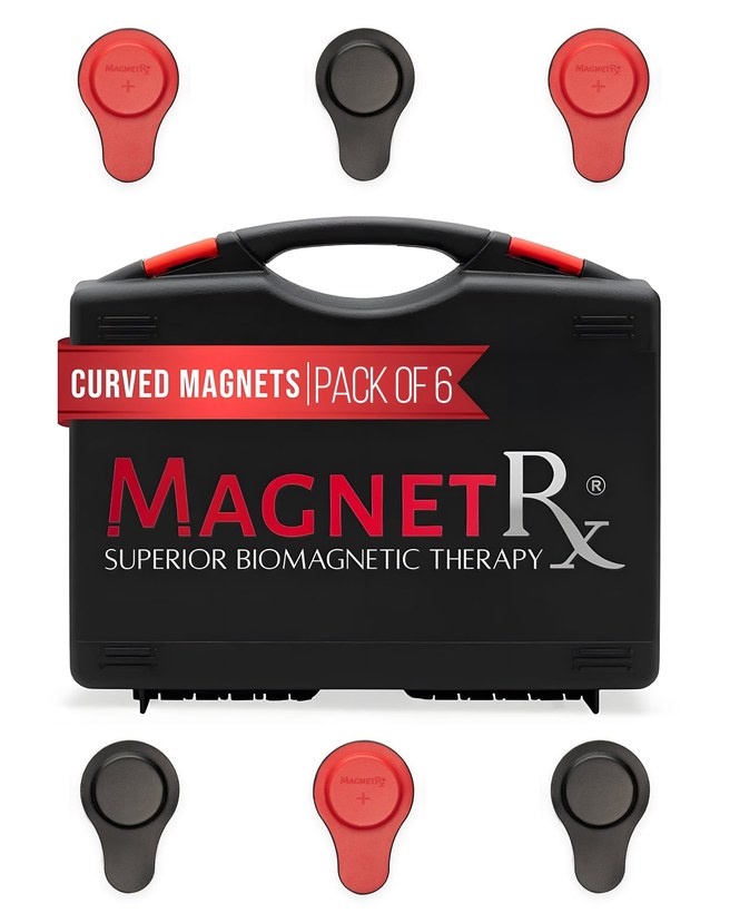 Biomagnetic pair therapy magnets — 6-pair curved neodymium & ceramic kit (imanes par biomagnético)
